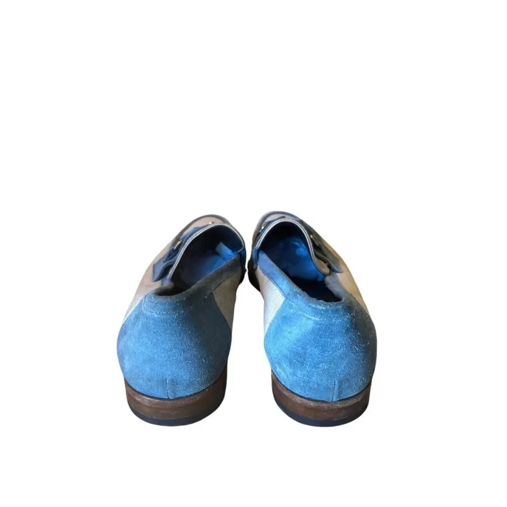 MEZLAN suede and canvas loafers size 10 M